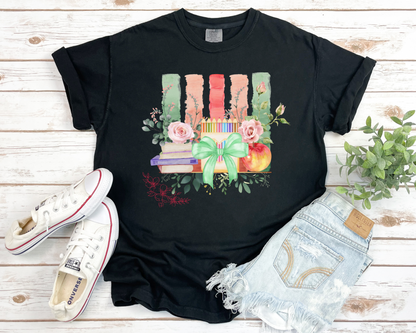 Floral Teacher Shirt La Bella Rose Boutique