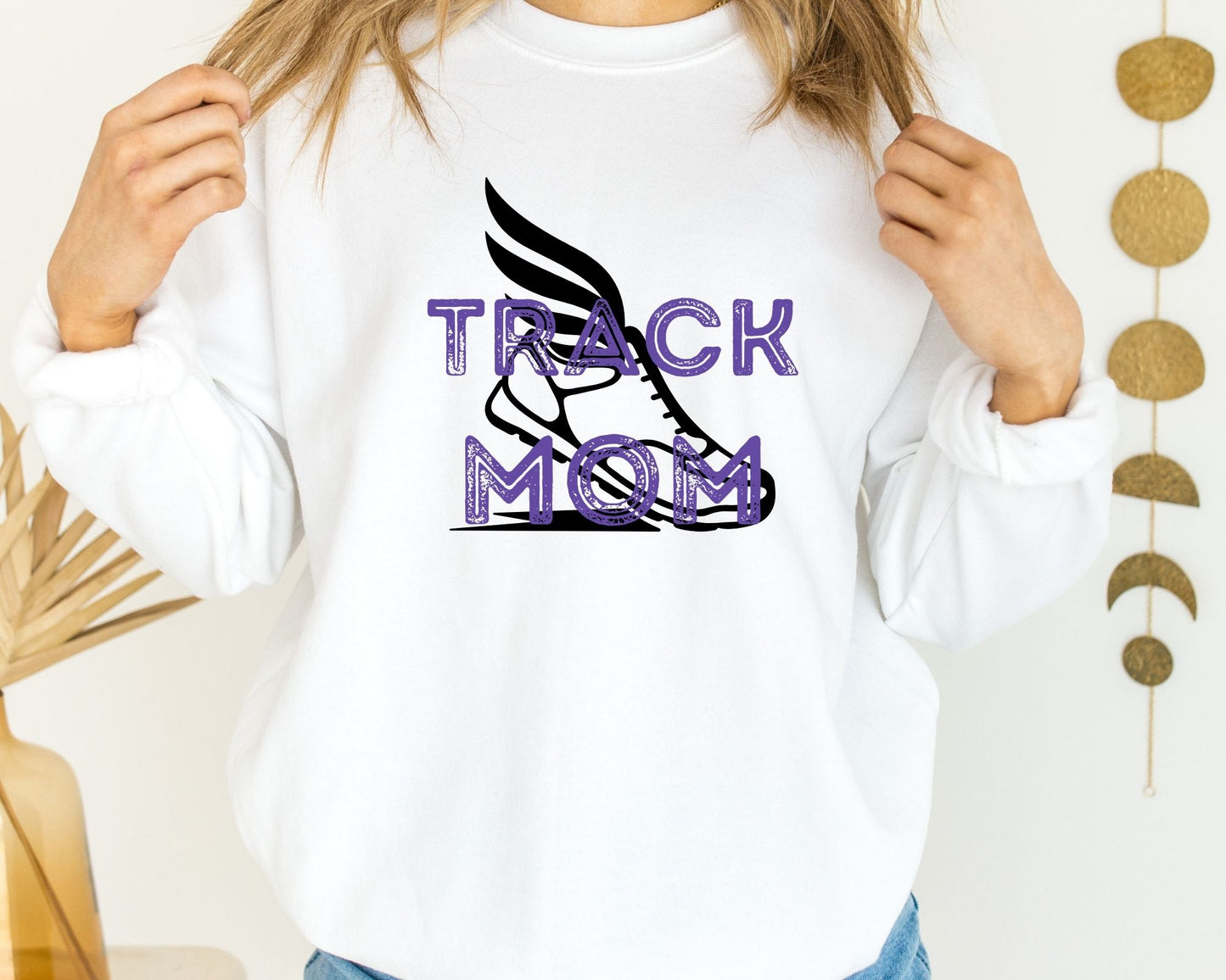 Personalized Track Mom Sweatshirt