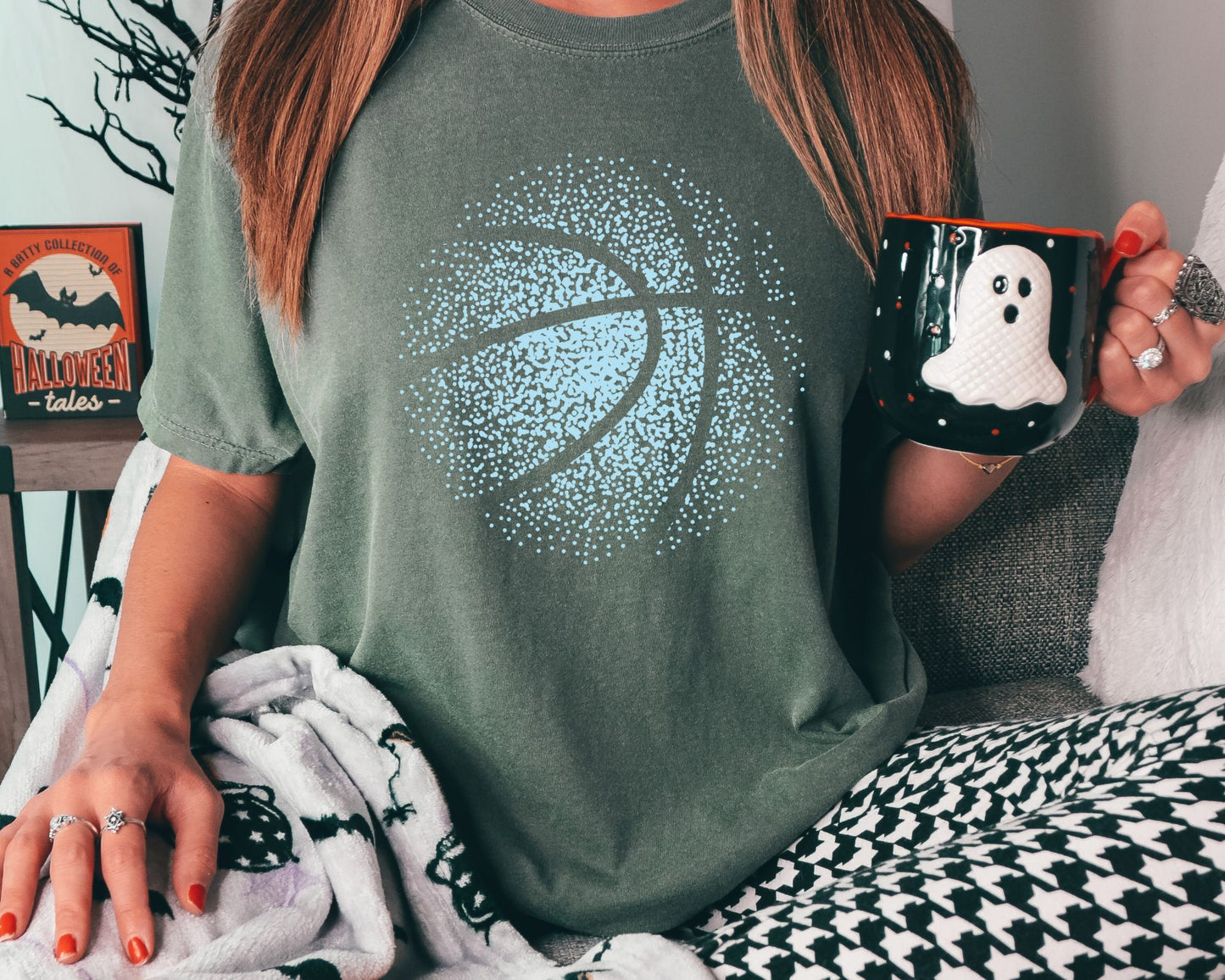 Faded Basketball Comfort Color Tee