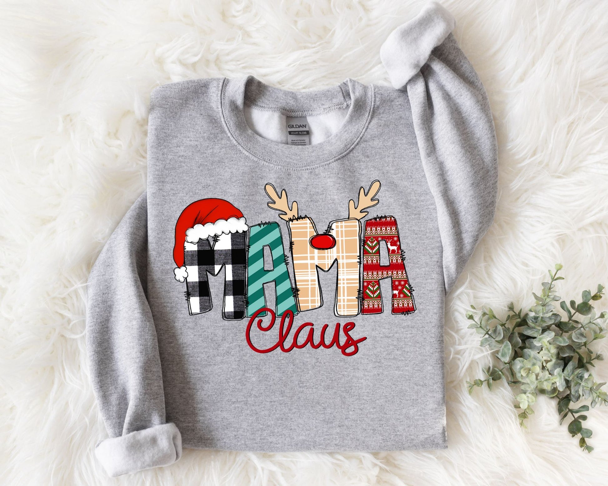 Christmas Mom Crews La Bella Rose Boutique
