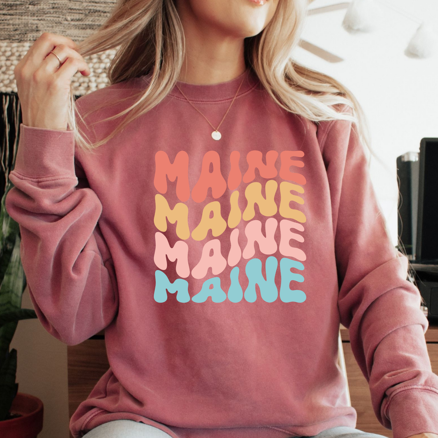 Retro State Comfort Color Sweatshirt