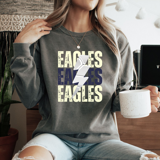 Custom Lightning Volleyball Comfort Color Sweatshirt