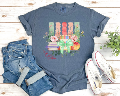 Floral Teacher Shirt La Bella Rose Boutique
