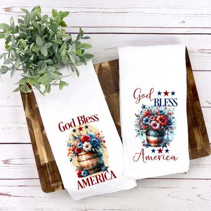 Personalized Independence Day Tea Towel