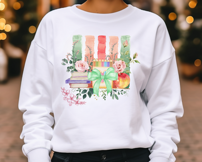 Floral Teacher Sweatshirt La Bella Rose Boutique