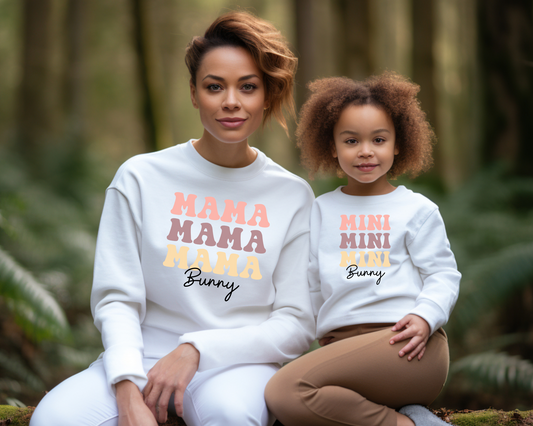 Personalized Mom and Daughter Easter Sweatshirt