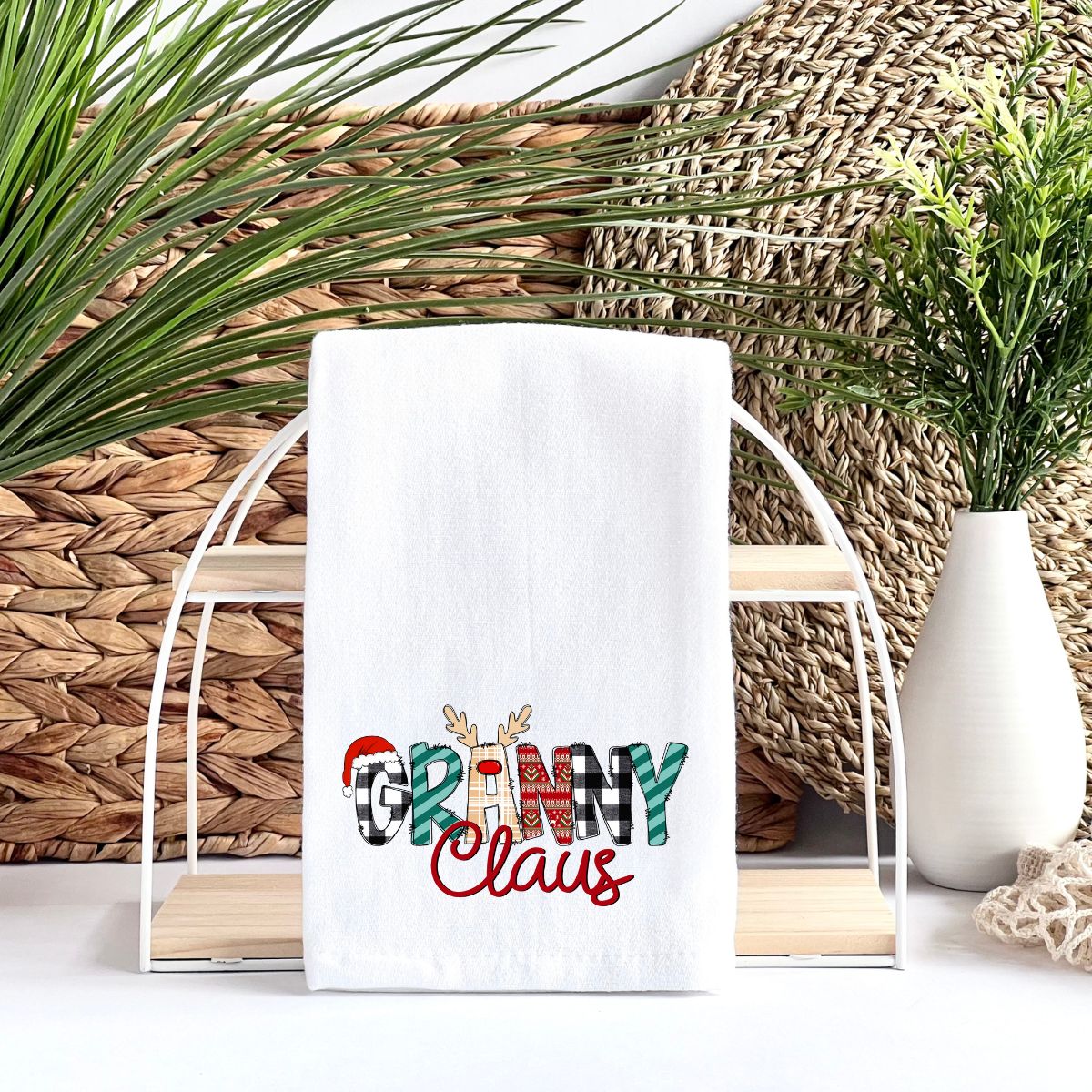 Christmas Grandma Tea Towel La Bella Rose Boutique