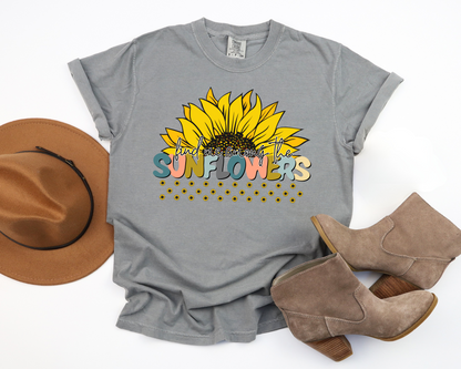 Find Me Among the Sunflowers Tshirt La Bella Rose Boutique