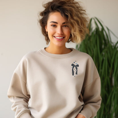 Walk With Me | Moses 6:34 | Sunset Sweatshirt Bows La Bella Rose Boutique