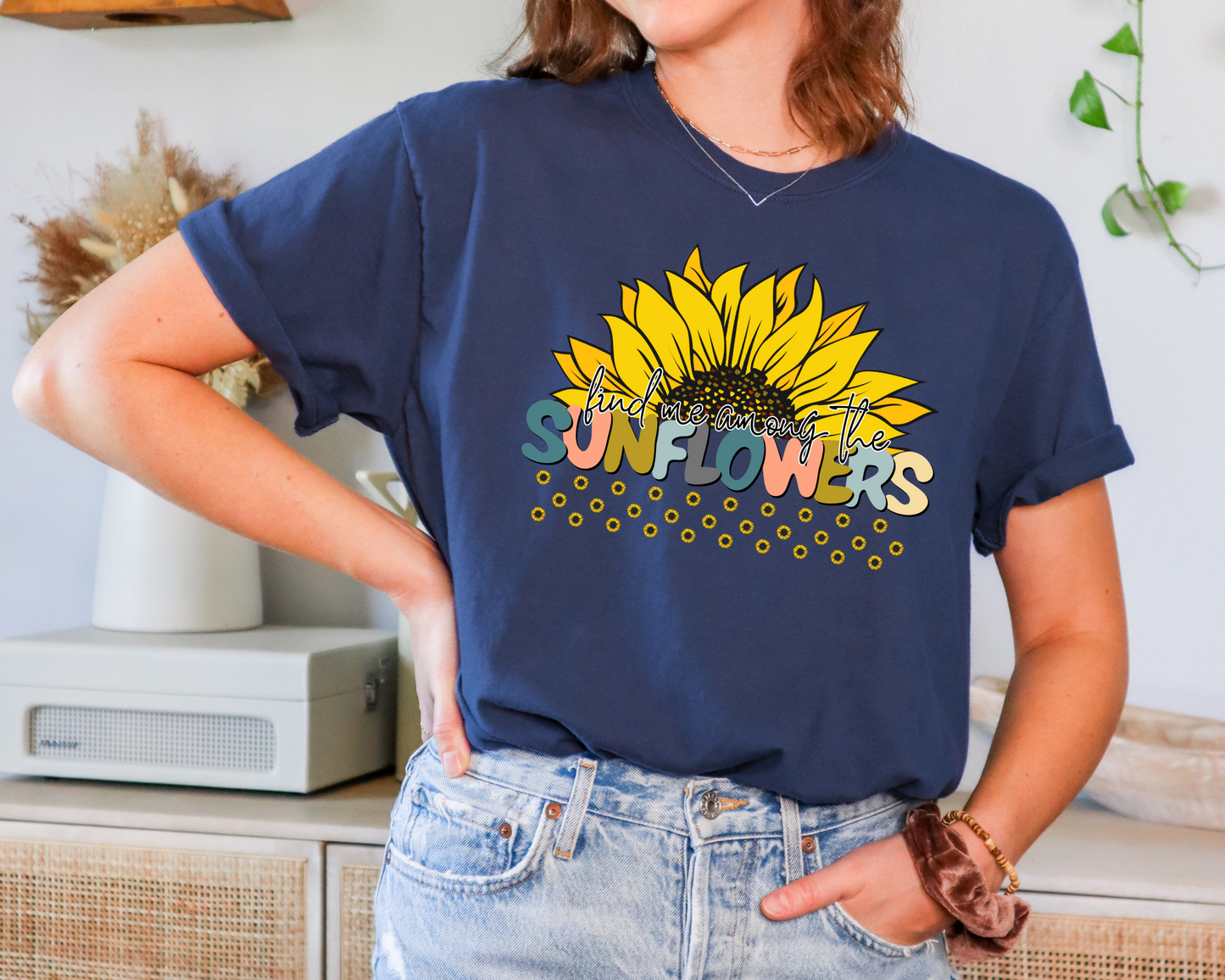 Find Me Among the Sunflowers Tshirt La Bella Rose Boutique