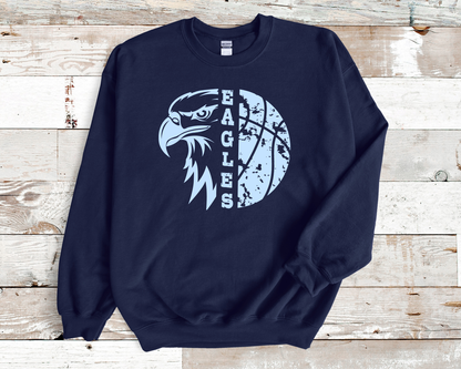 Eagles Basketball Hardcourt Eagles Sweatshirt La Bella Rose Boutique