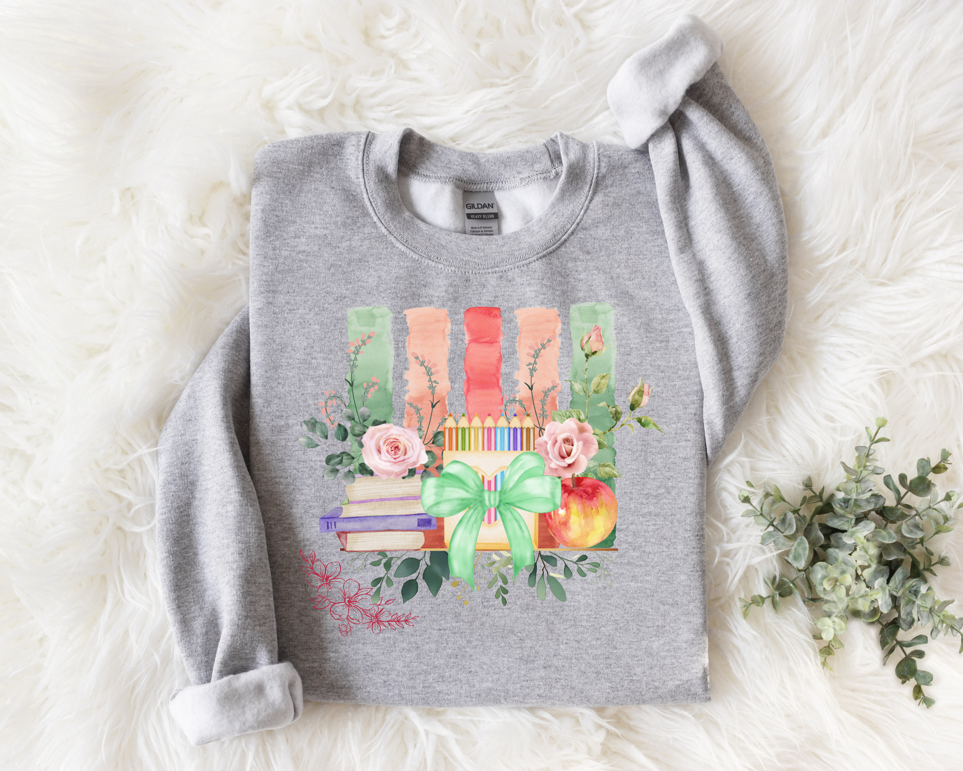 Floral Teacher Sweatshirt La Bella Rose Boutique
