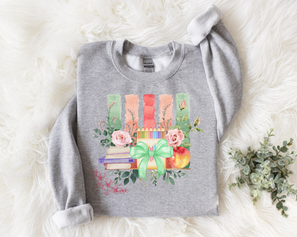 Floral Teacher Sweatshirt La Bella Rose Boutique