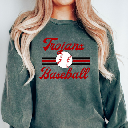 Retro Baseball Comfort Color Sweatshirt