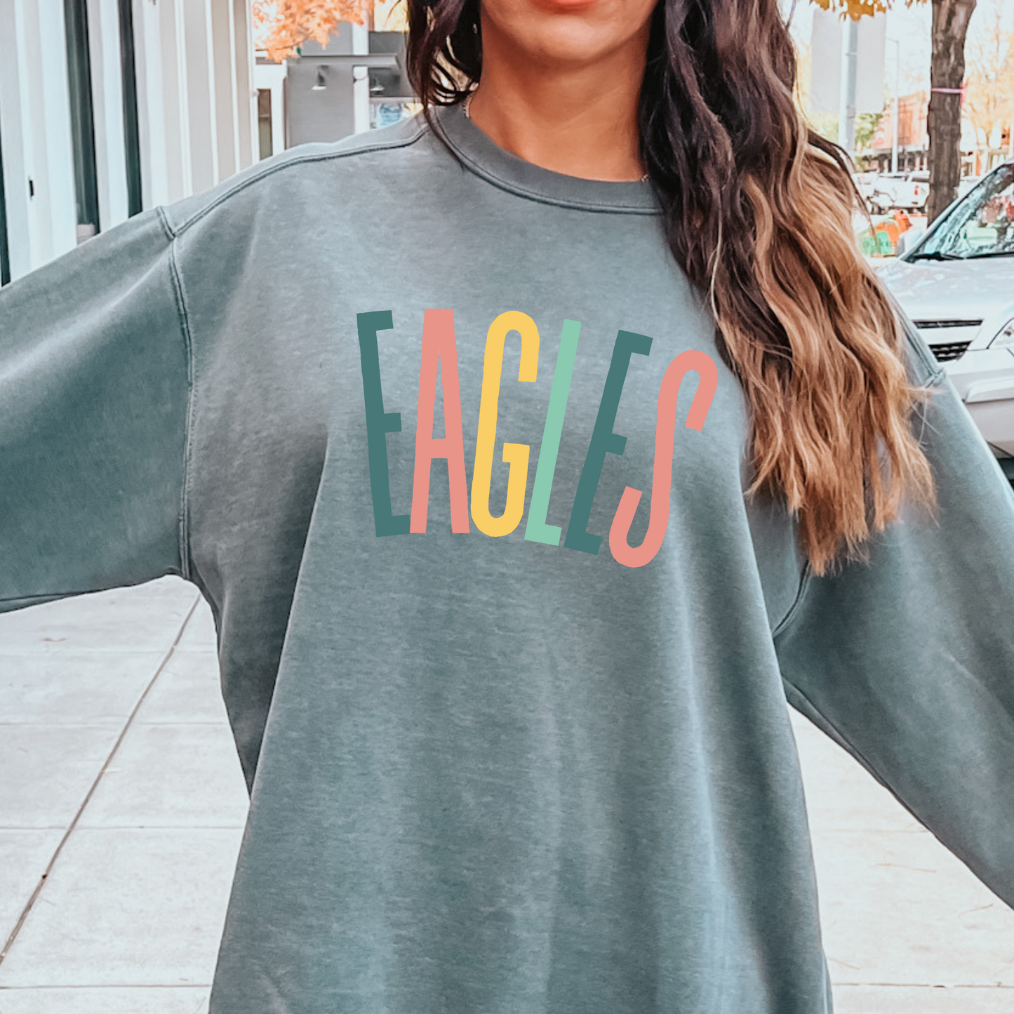 Personalized Pastel Comfort Color Sweatshirt