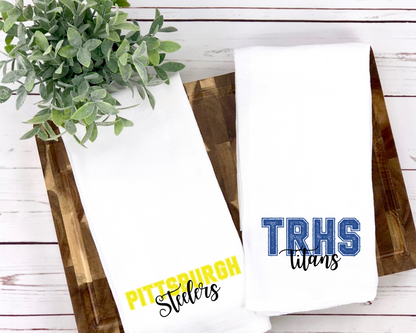 Personalized Team Tea Towel