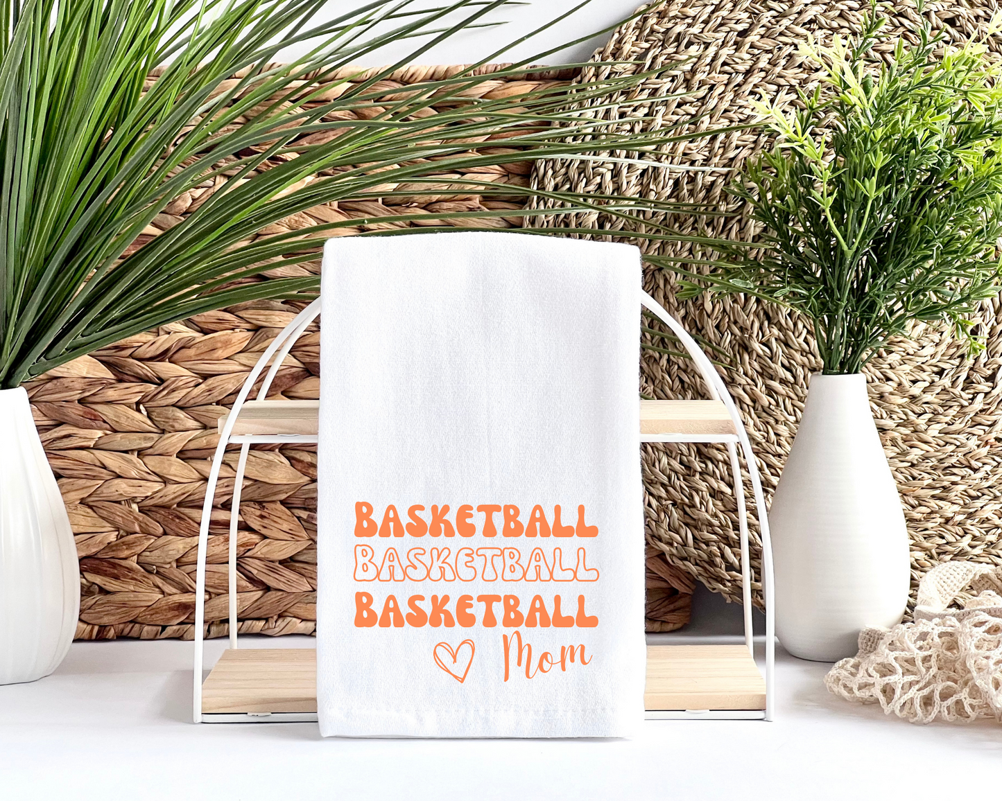 Basketball Mom Tea Towel