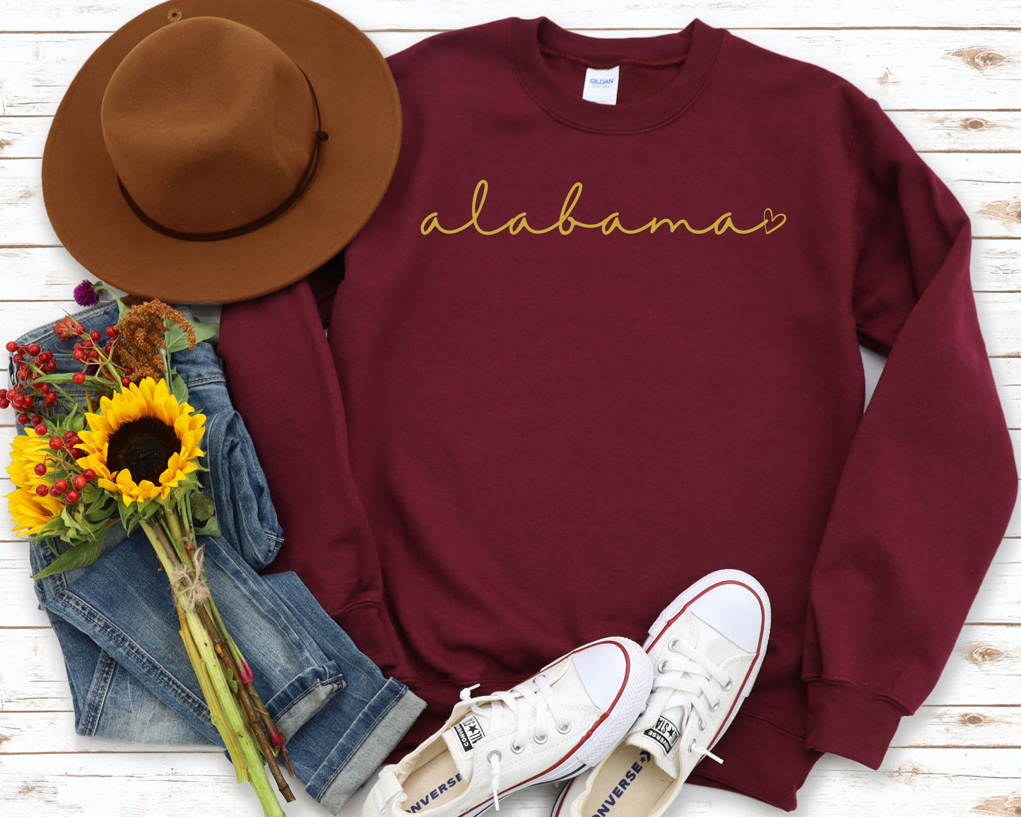 Cursive State Sweatshirt