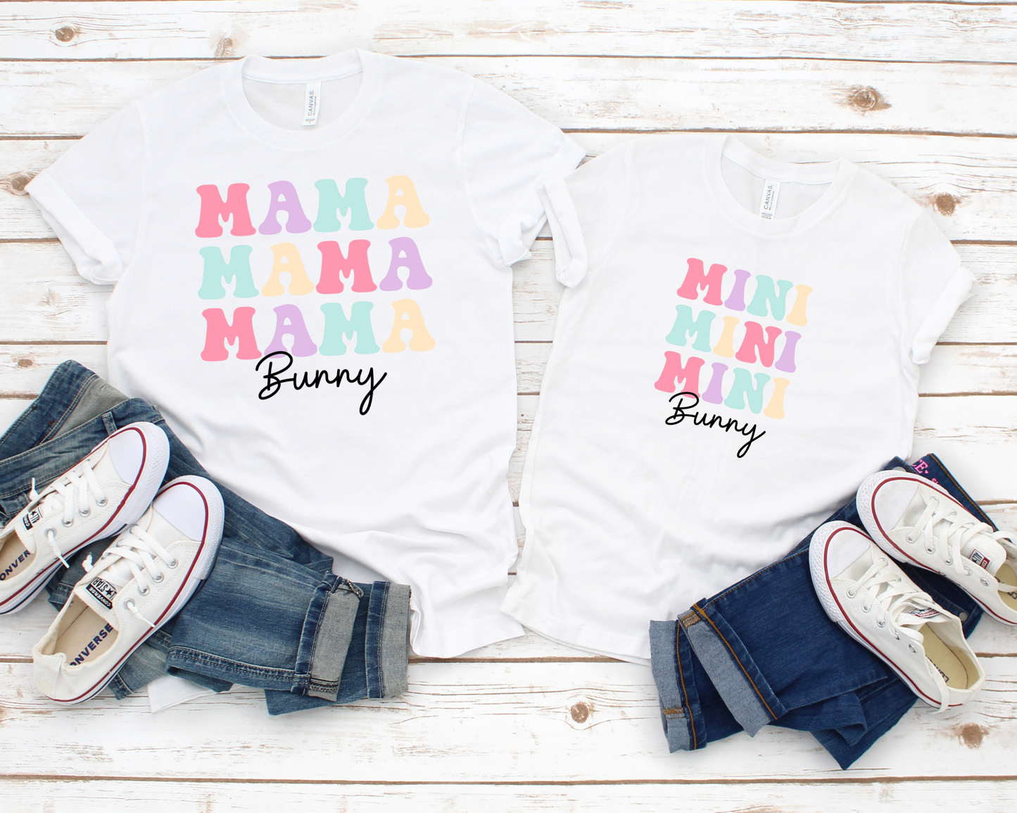 Personalized Mom and Daughter Easter Tee