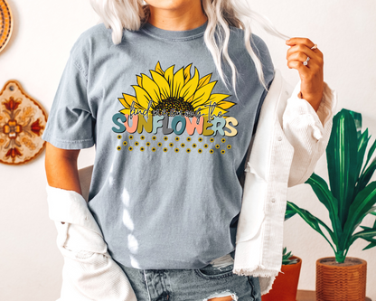 Find Me Among the Sunflowers Tshirt La Bella Rose Boutique