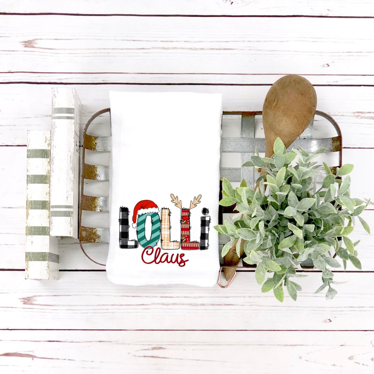 Christmas Grandma Tea Towel La Bella Rose Boutique