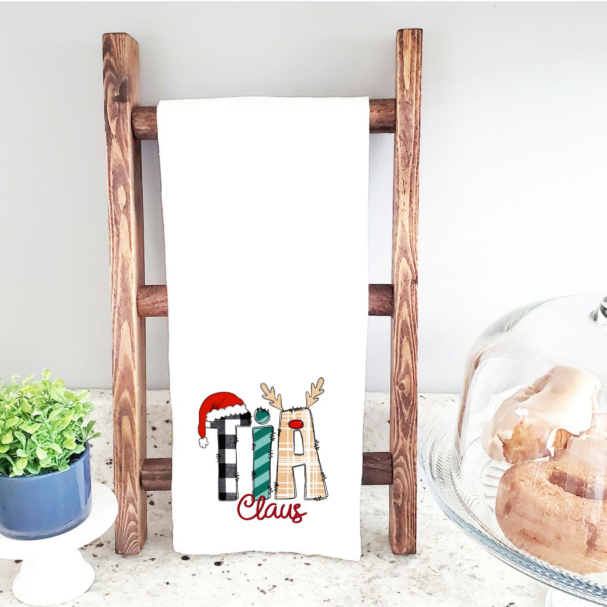 Christmas Grandma Tea Towel La Bella Rose Boutique