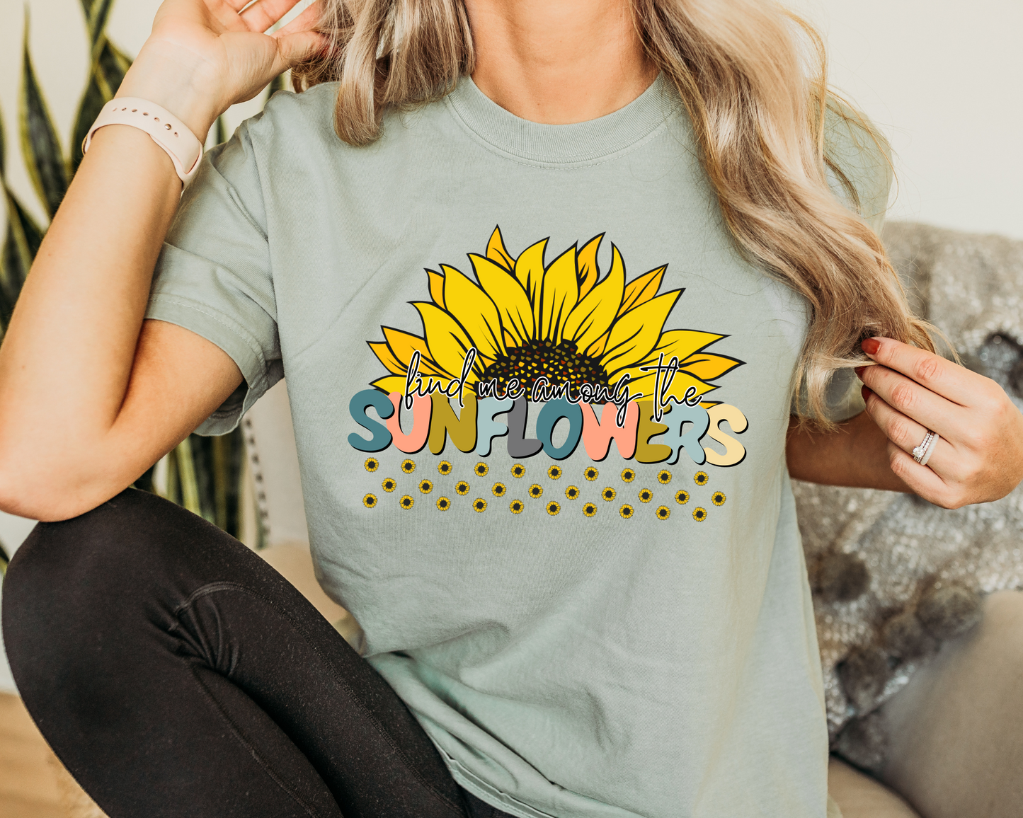 Find Me Among the Sunflowers Tshirt La Bella Rose Boutique
