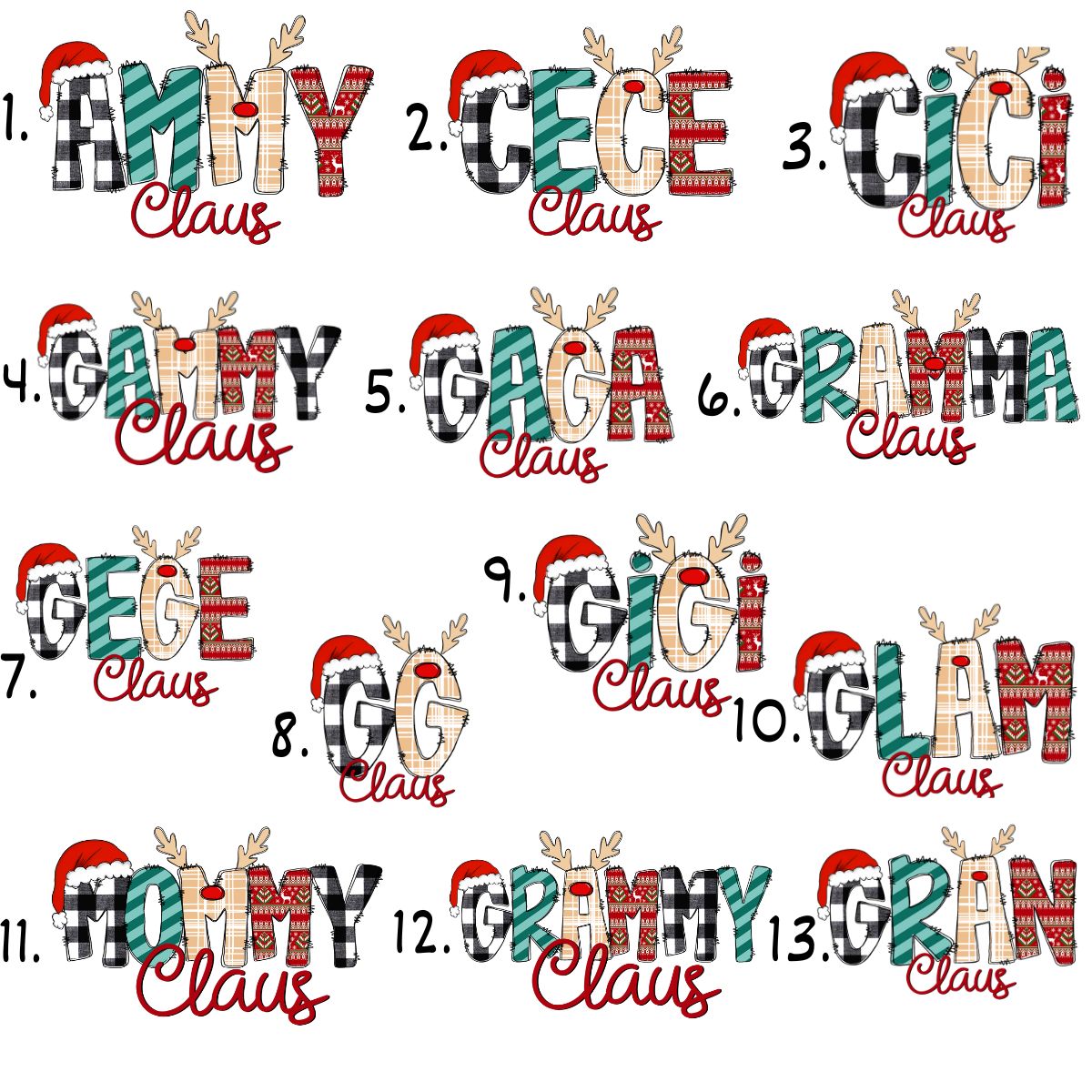 Christmas Grandma Tea Towel La Bella Rose Boutique