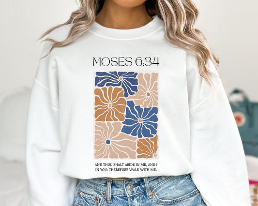 2026 Girls Camp | Moses 6:34 | Scripture Sweatshirt La Bella Rose Boutique