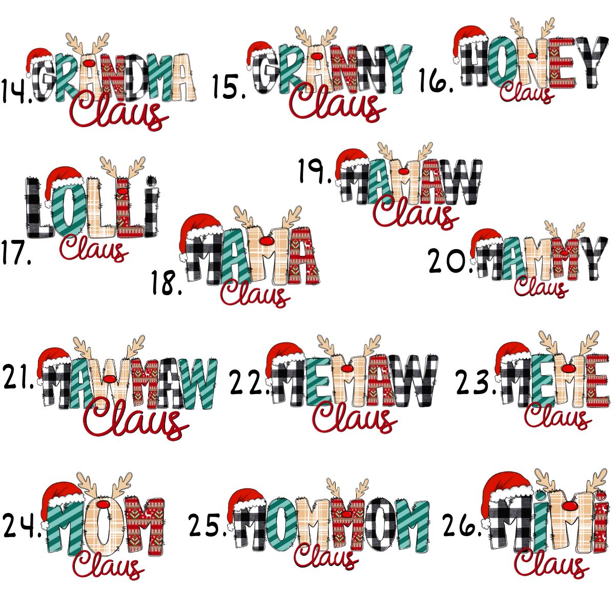 Christmas Grandma Tea Towel La Bella Rose Boutique