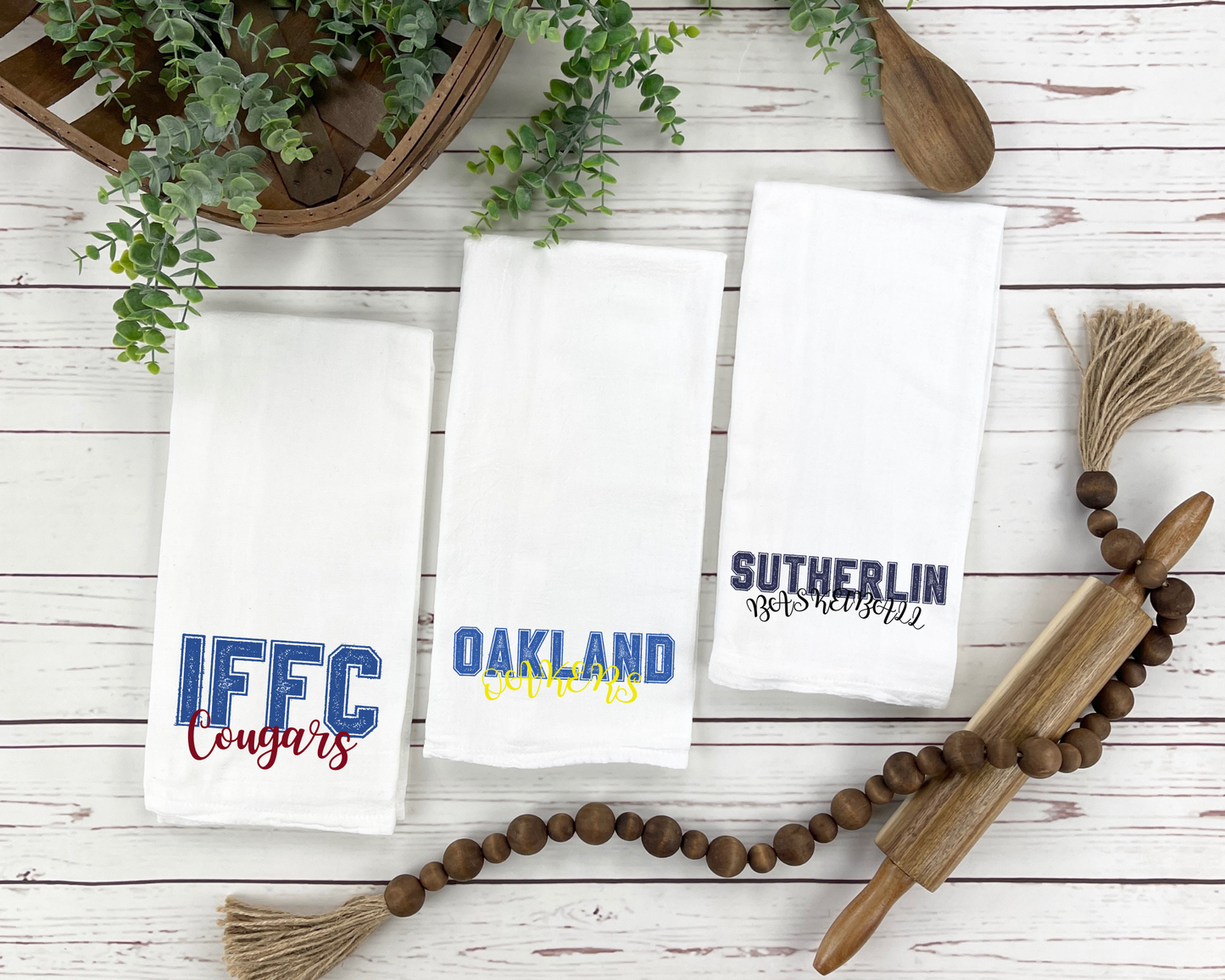 Personalized Team Tea Towel