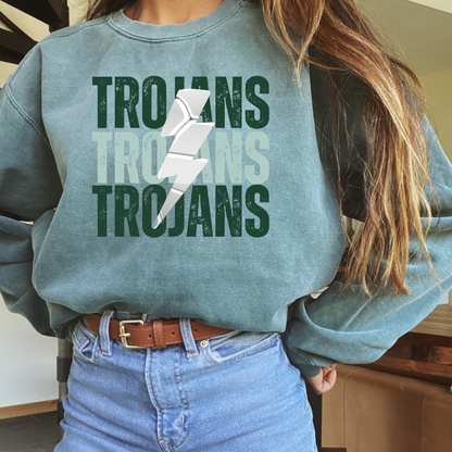 Custom Lightning Volleyball Comfort Color Sweatshirt