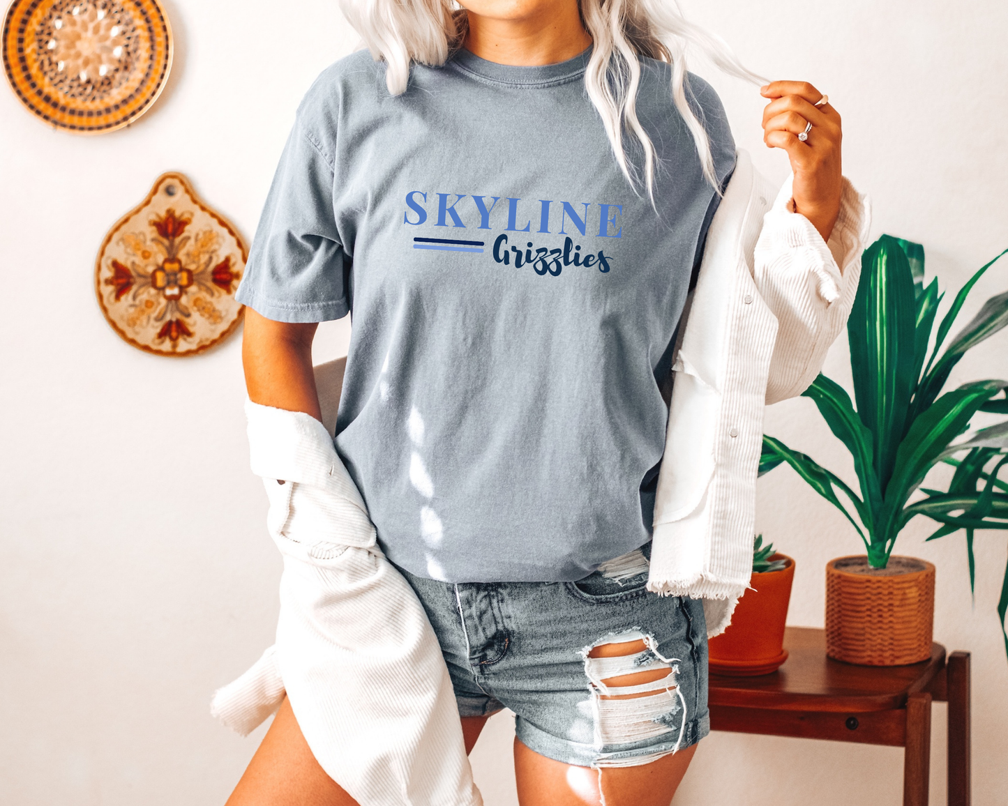 Skyline Grizzlies Tees | Bella Canvas La Bella Rose Boutique