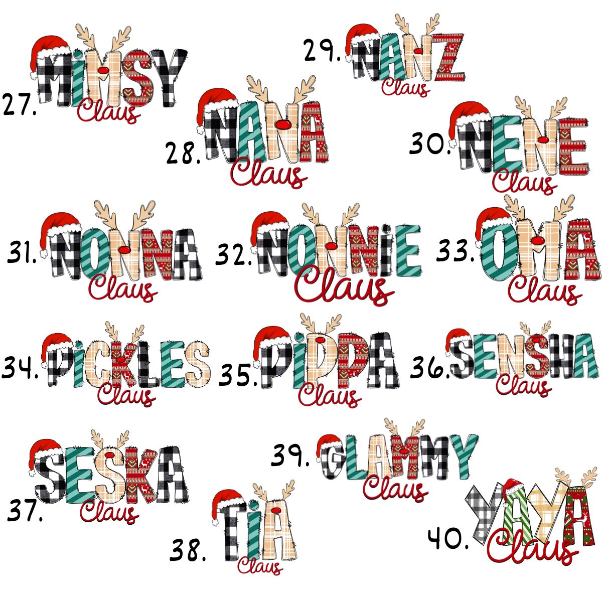 Christmas Grandma Tea Towel La Bella Rose Boutique