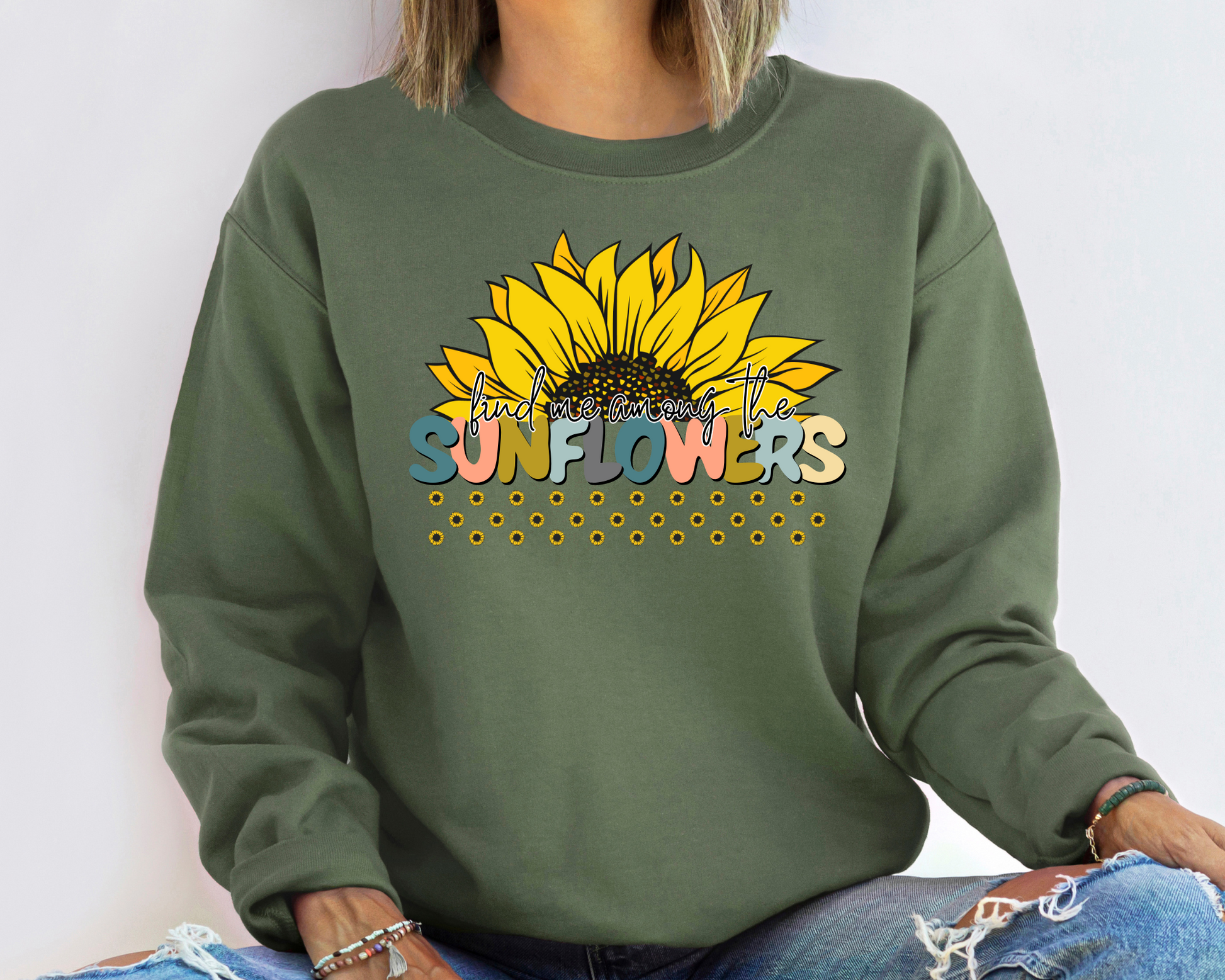 Find Me Among the Sunflowers Sweatshirt La Bella Rose Boutique