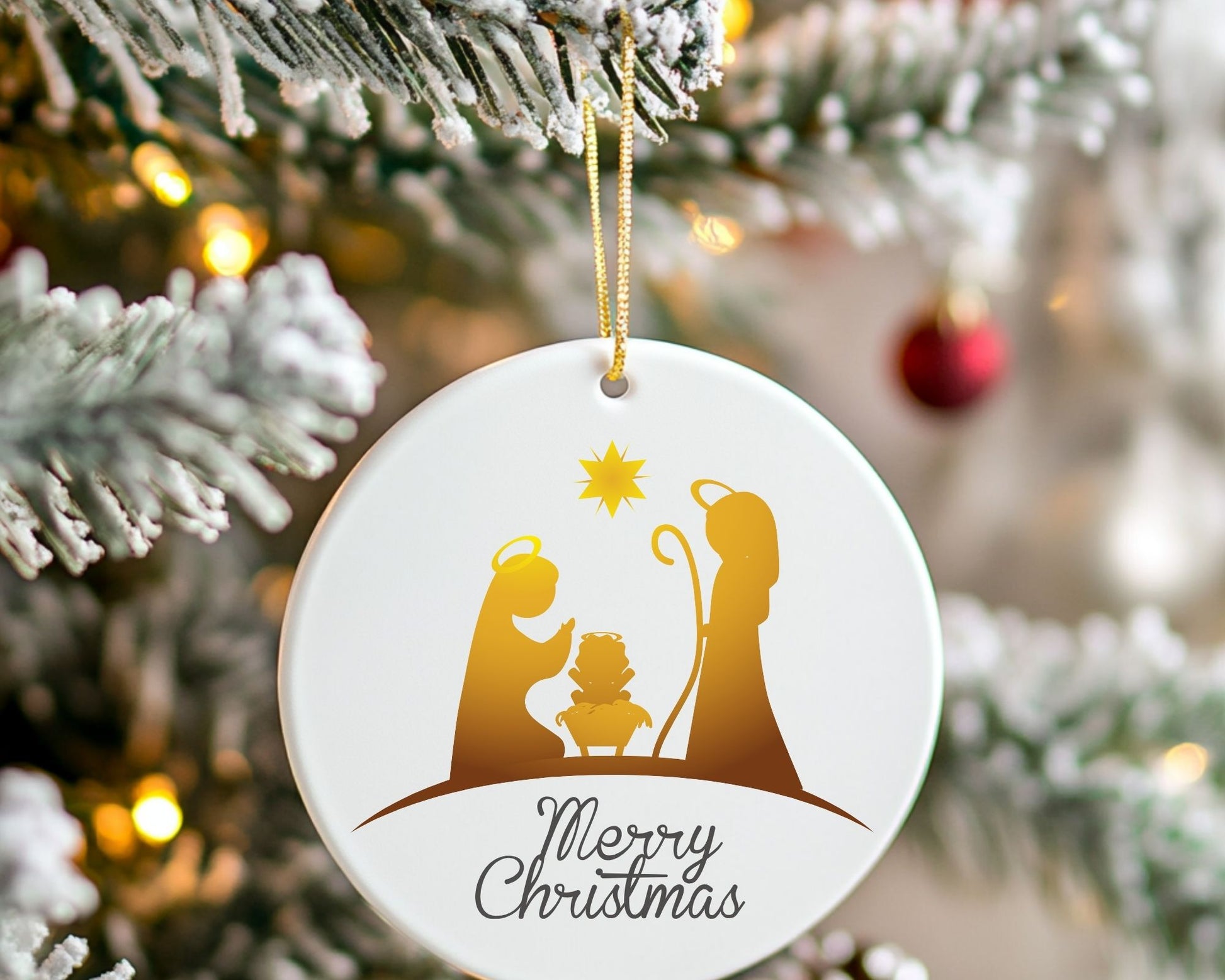 Christmas Ornaments - Handmade Nativity-Themed La Bella Rose Boutique