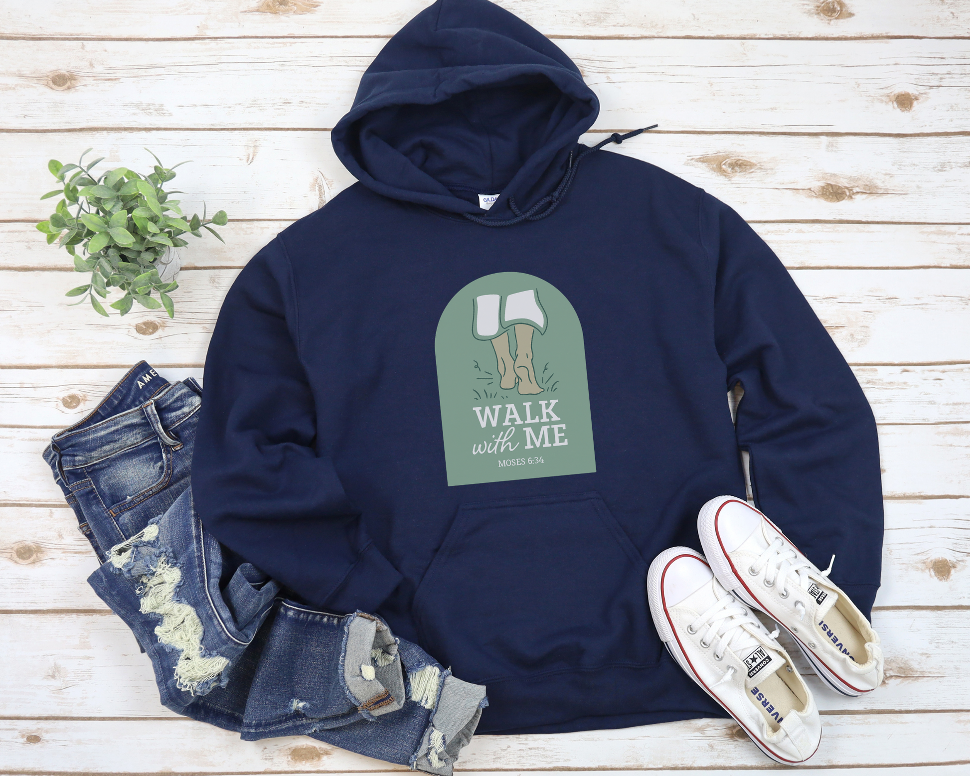 2026 Girls Camp | Walk With Me | Moses 6:34 | Walking Hoodie La Bella Rose Boutique