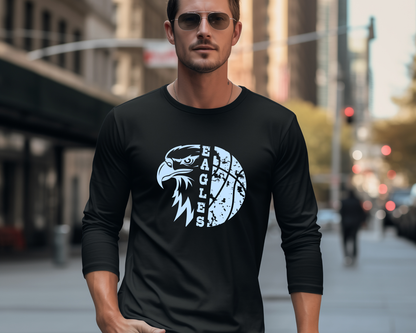 Eagles Basketball Hardcourt Eagles Long Sleeve La Bella Rose Boutique