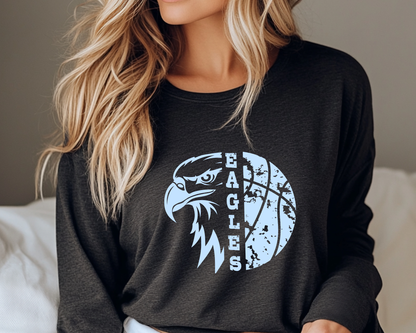Eagles Basketball Hardcourt Eagles Long Sleeve La Bella Rose Boutique
