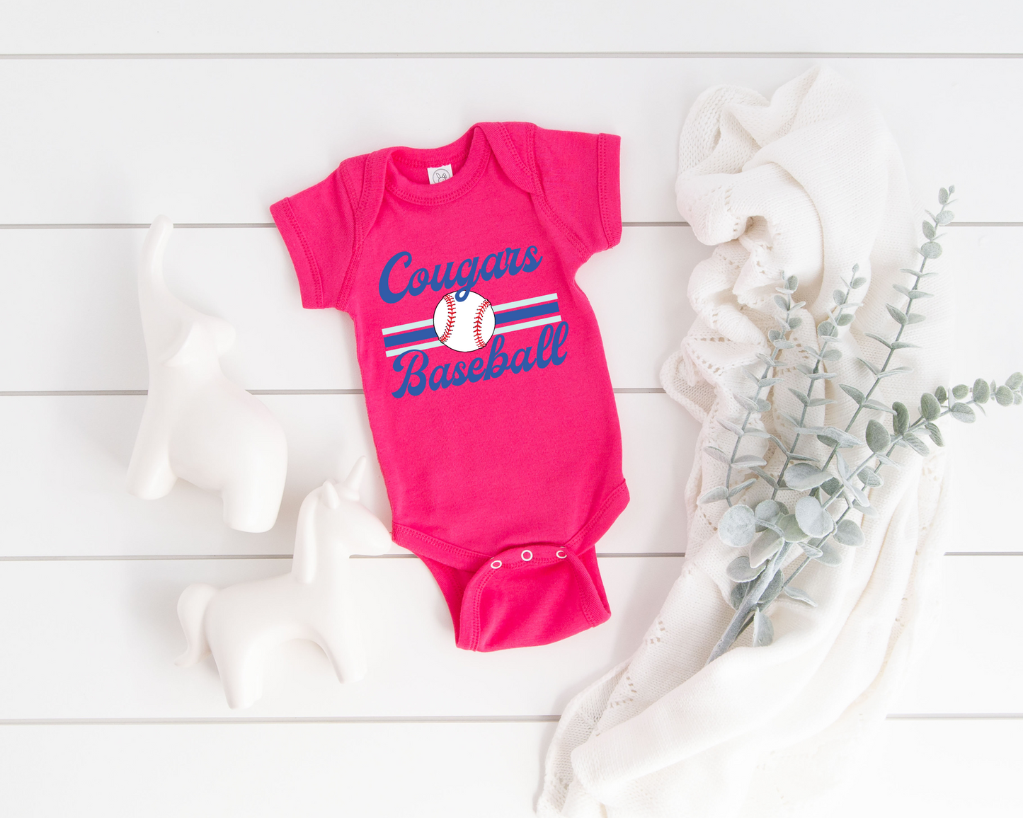 Retro Baseball Baby Bodysuit