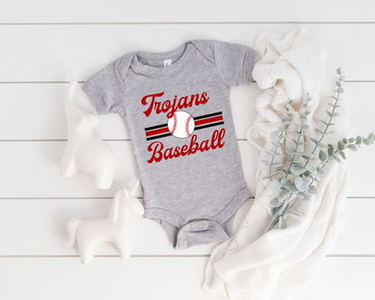 Retro Baseball Baby Bodysuit