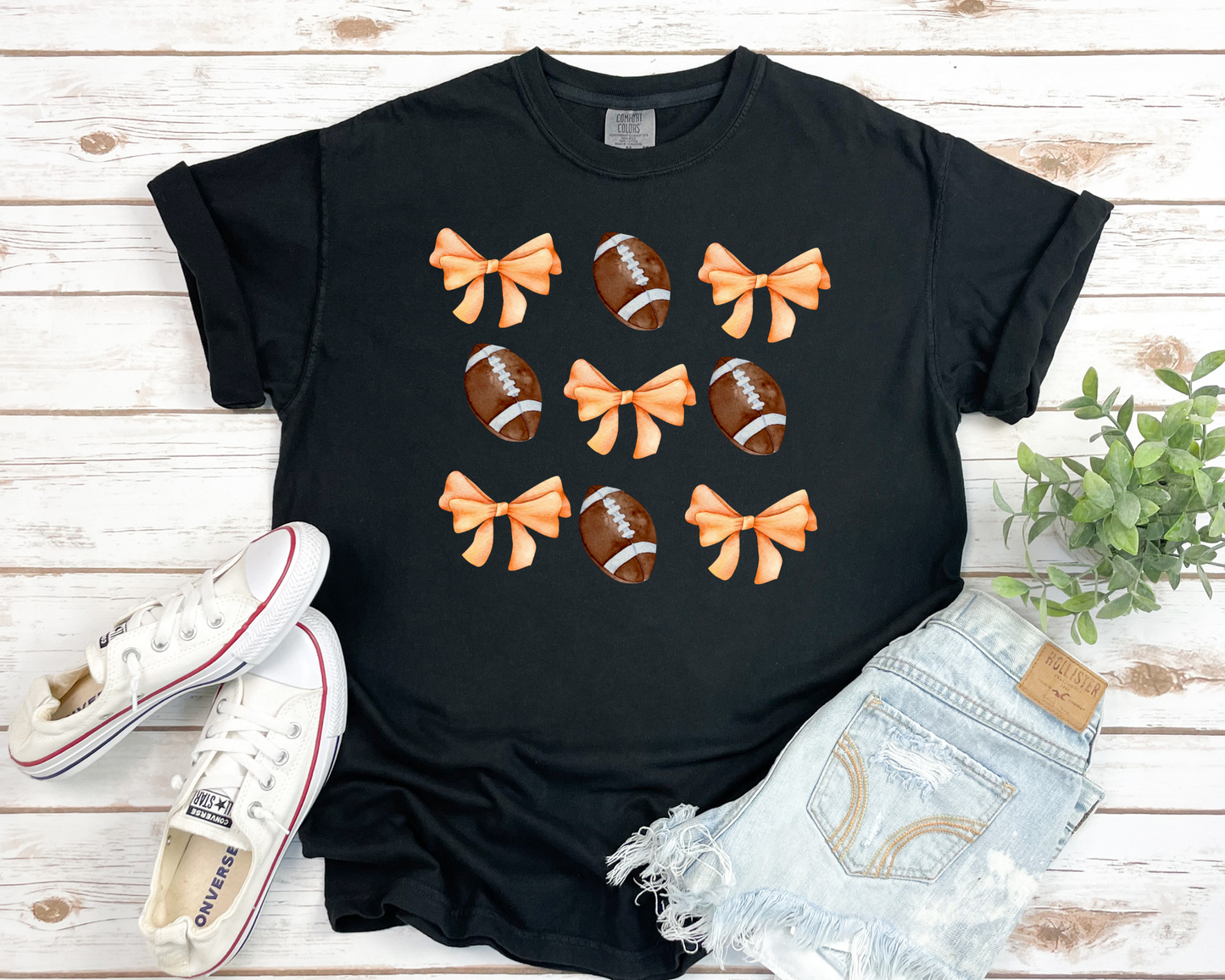 Football and Bows Tee