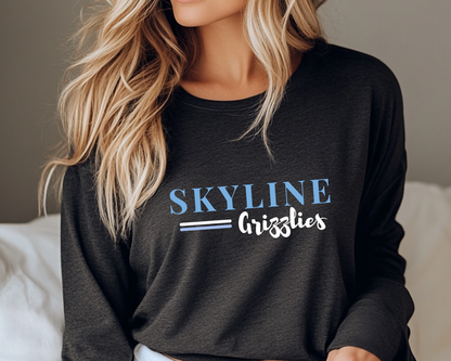 Skyline Grizzlies Long Sleeve Tees La Bella Rose Boutique