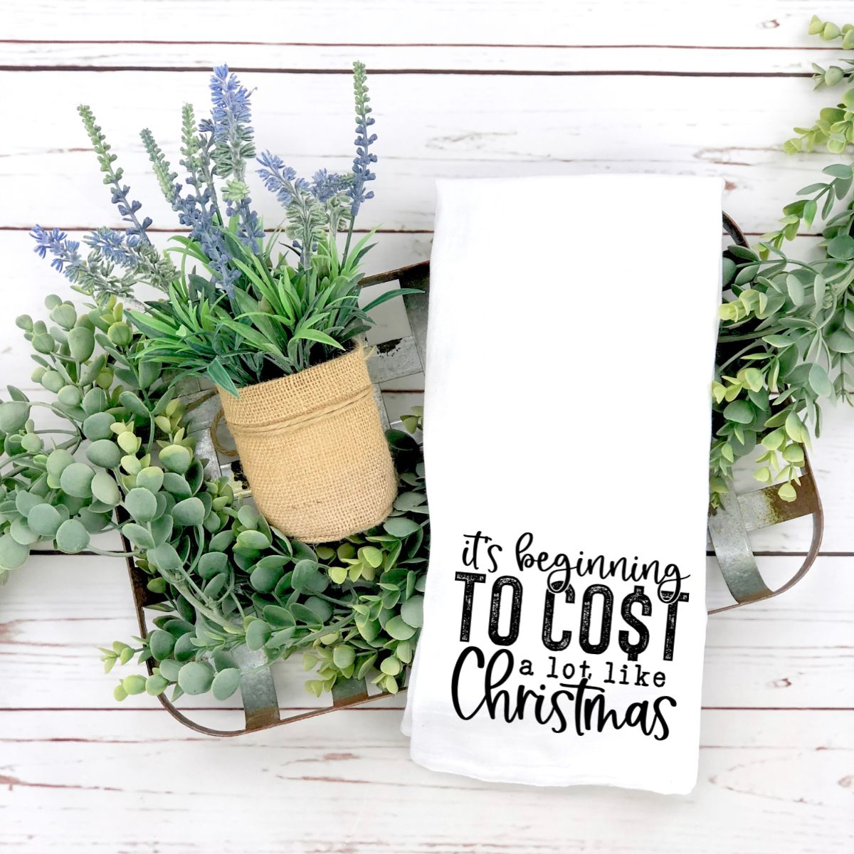 Funny Christmas Tea Towels La Bella Rose Boutique