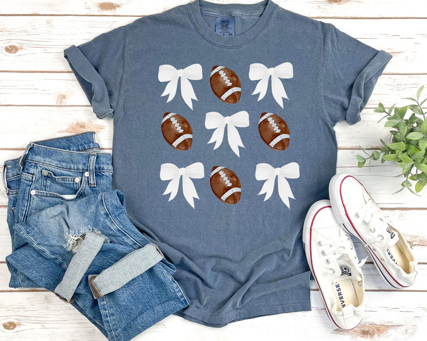 Football and Bows Tee