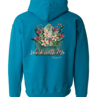 Walk With Me | Moses 6:34 | Foot Steps Hoodie Envelope La Bella Rose Boutique