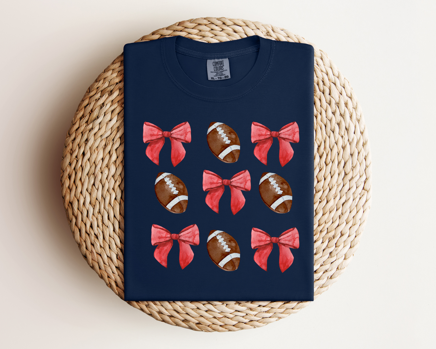 Football and Bows Tee