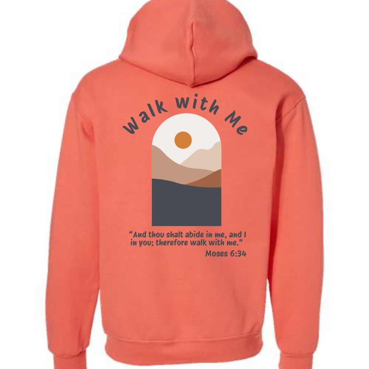 Walk With Me | Moses 6:34 | Foot Steps Hoodie Envelope La Bella Rose Boutique