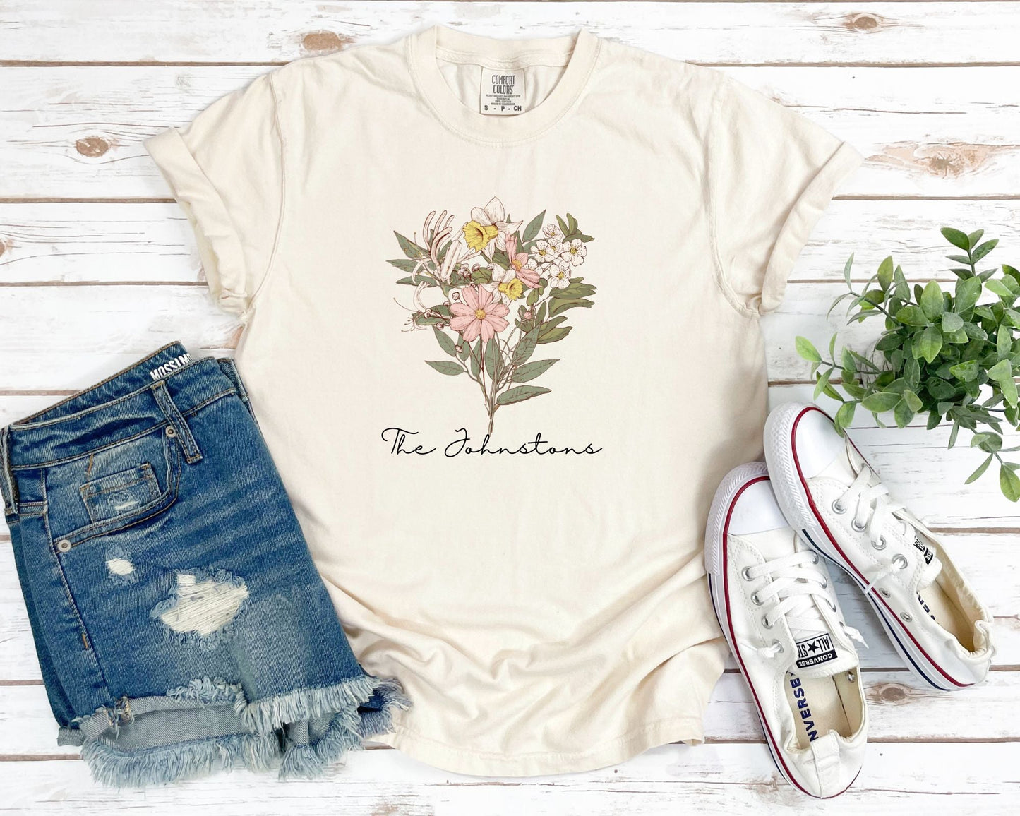 Custom Flower Bouquet Tee