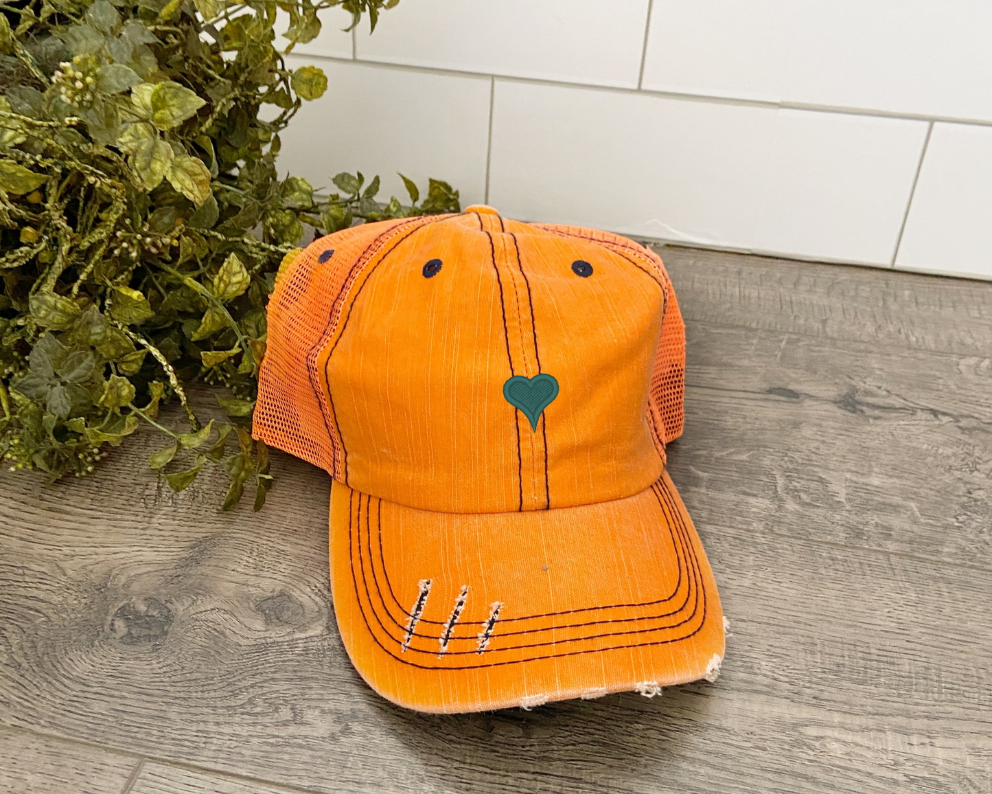 Heart Personalized Embroidered Hat